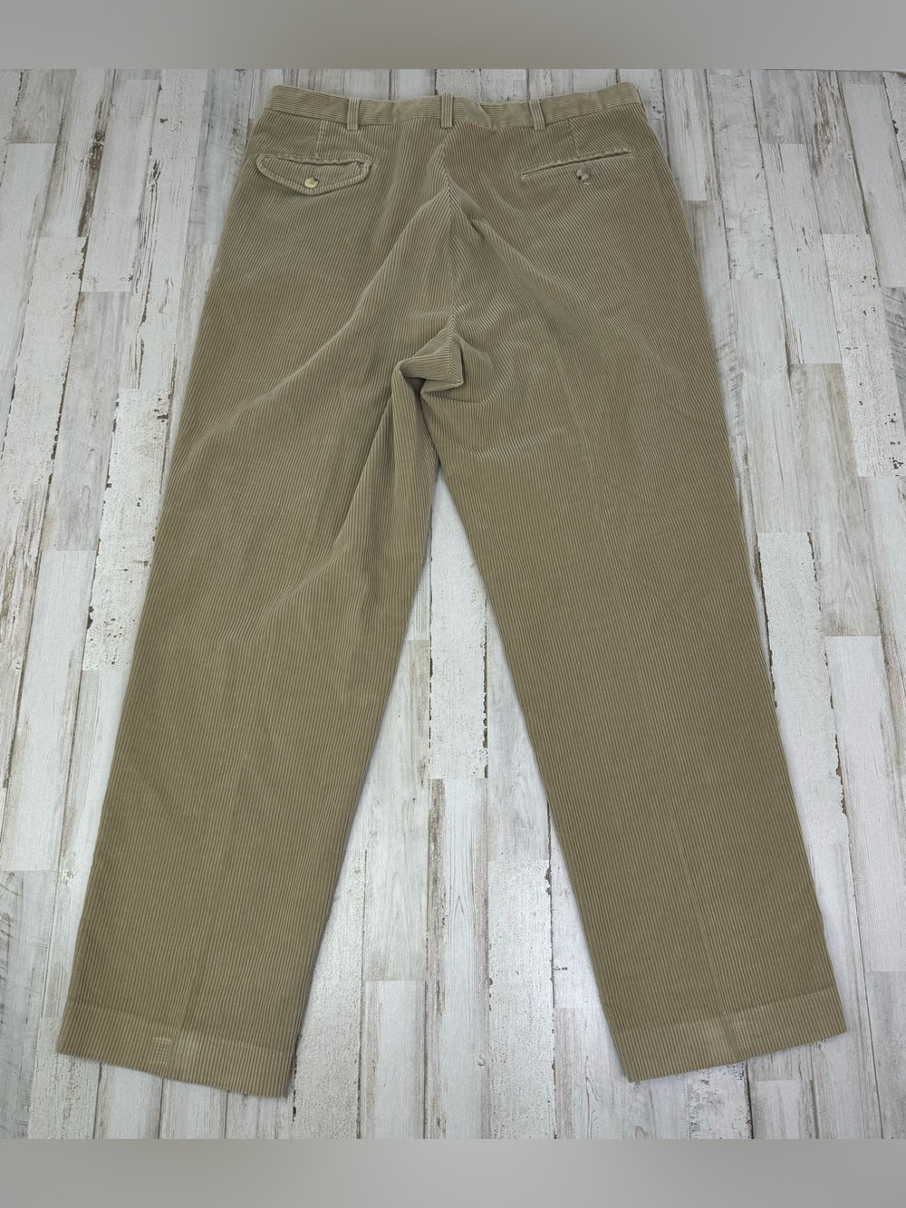 Vintage Eddie Bauer Corduroy Pants Mens 38x30 Tan Straight Leg - Picture 9 of 11